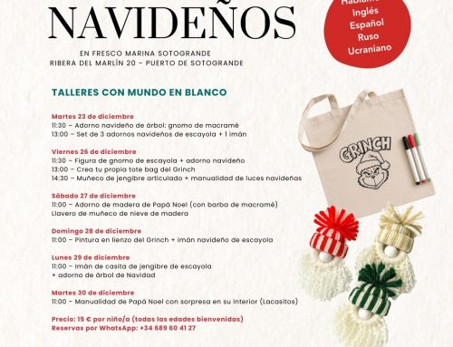 Puerto Sotogrande colabora en los Talleres Navideños Infantiles organizados en Fresco Marina junto a Mundo en Blanco